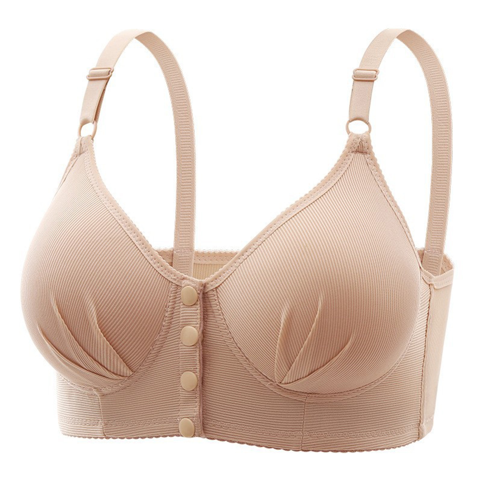 thumbnail image 2 of Sujetador informal ajustable y transpirable para mujer - Sin aros, costuras de encaje, copa BC, tallas S-XXXL, 2 of 5